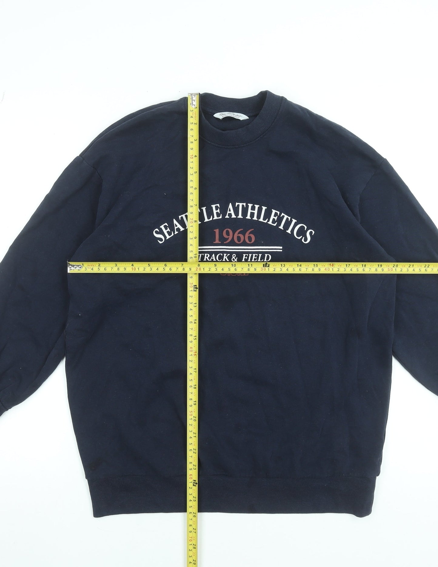 Miss Selfridge Women's Navy Seattle Athletics 1966 Sweatshirt XS