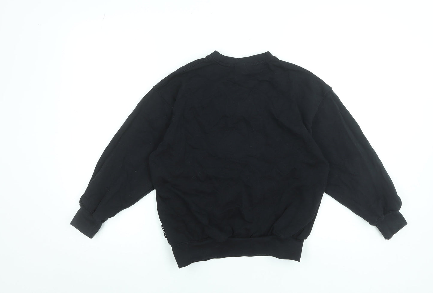 Molo Boys Black Cotton Crew Neck Pullover Sweatshirt Size 146