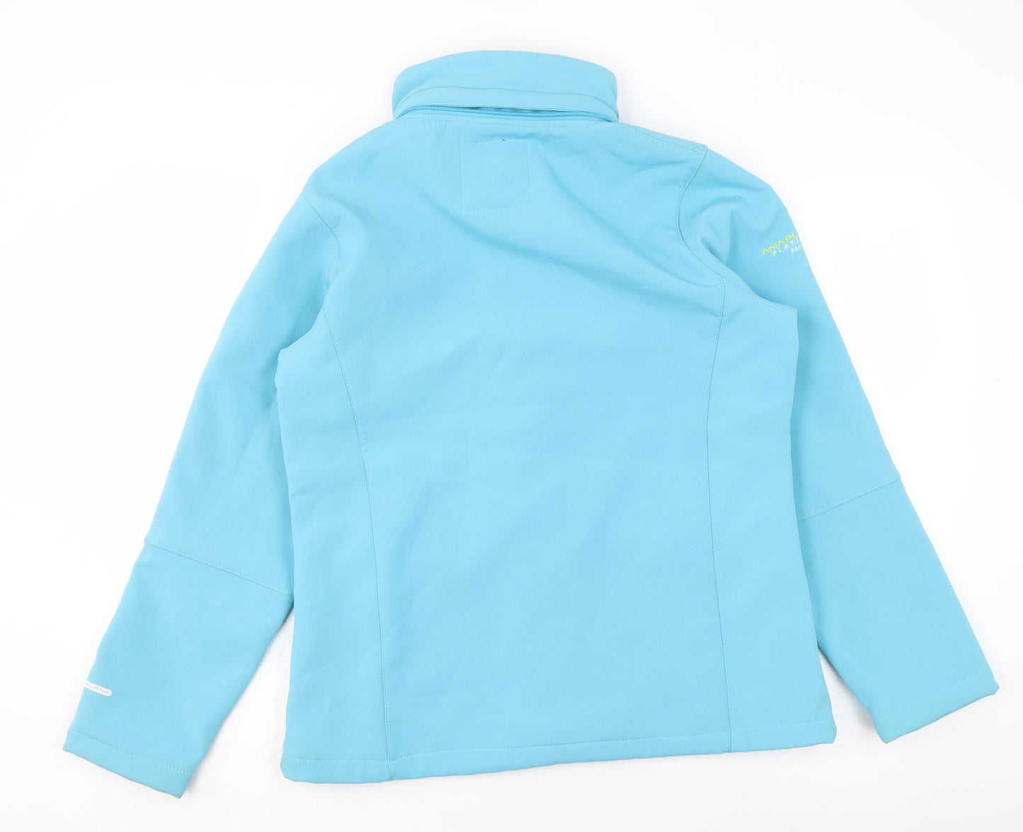 Anapurna Women Blue Softshell Zip Waterproof Jacket UK 14
