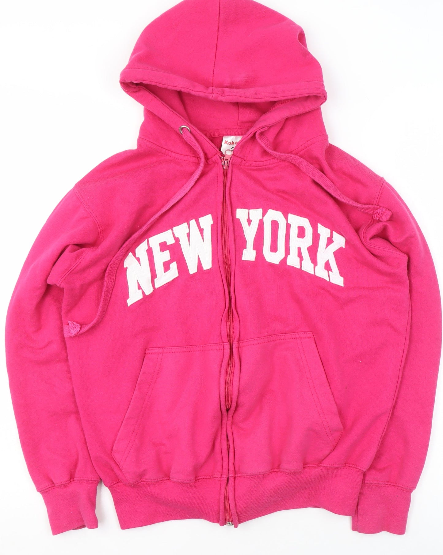 Koka-1 Women's Pink Full Zip New York Hoodie Size S