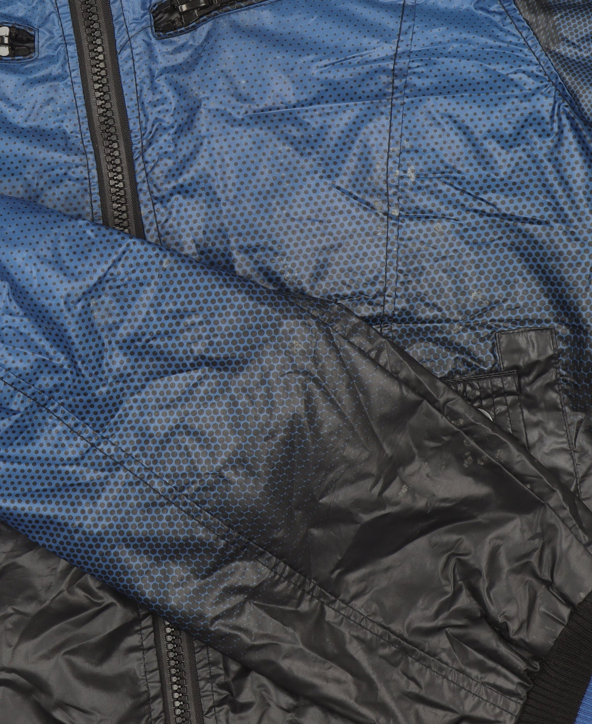 So Cool Boys Blue XL Hooded Windbreaker Jacket with Full Zip Pockets