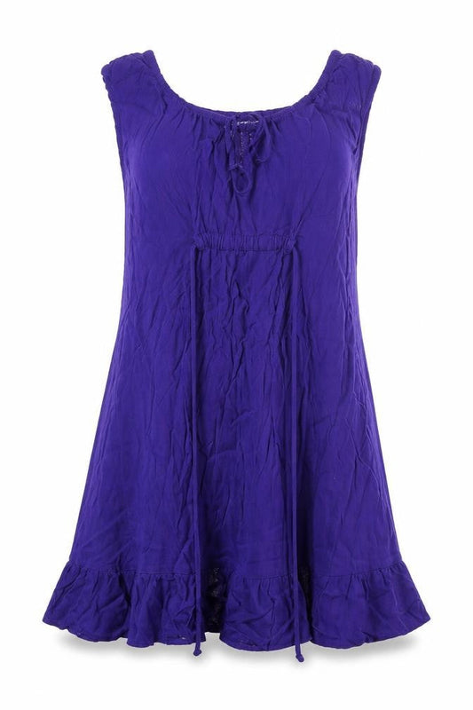 Marks & Spencer Women's Purple Viscose Asymmetric Dress UK 16