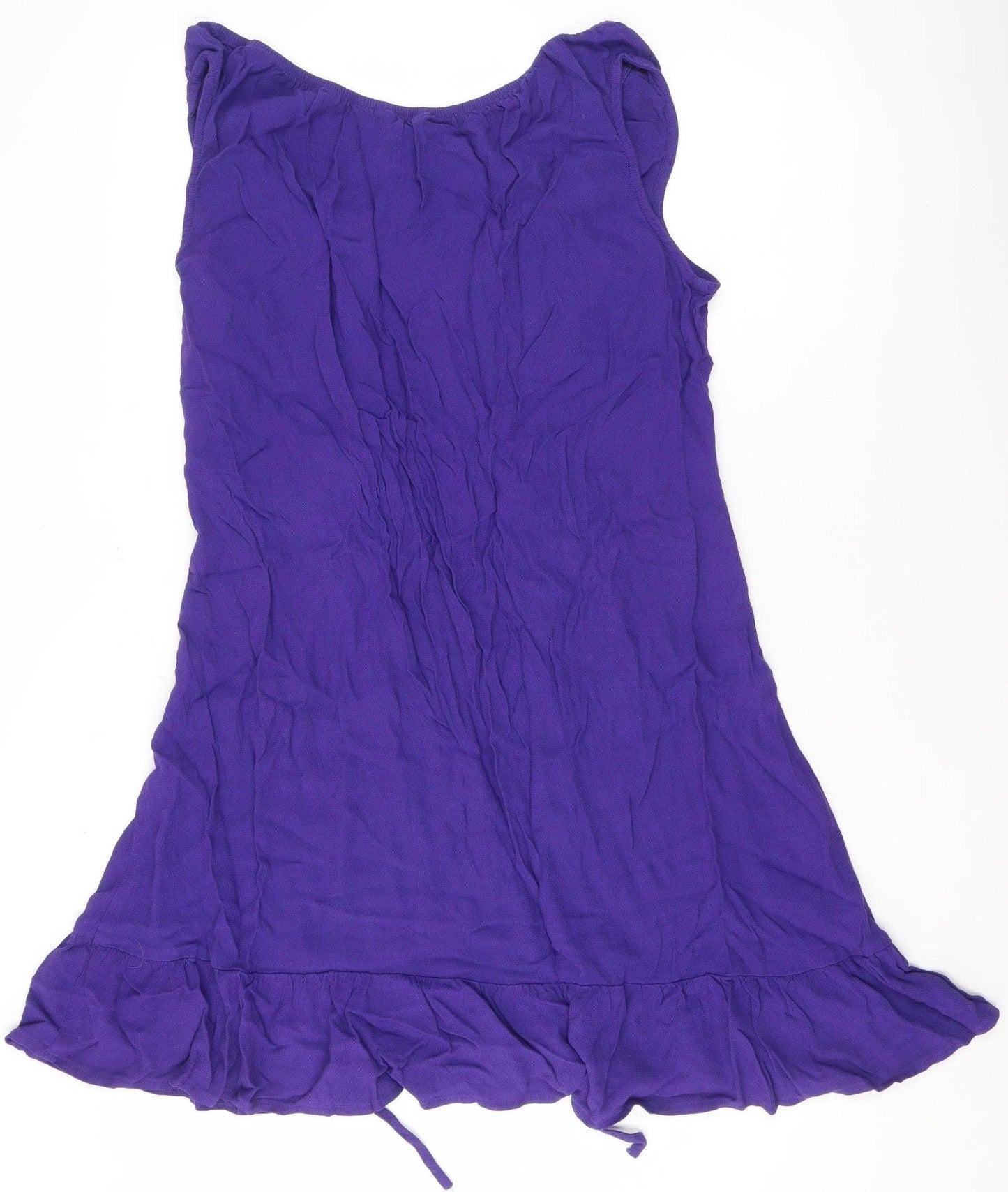 Marks and Spencer Women's Purple Viscose Asymmetric Dress UK 16