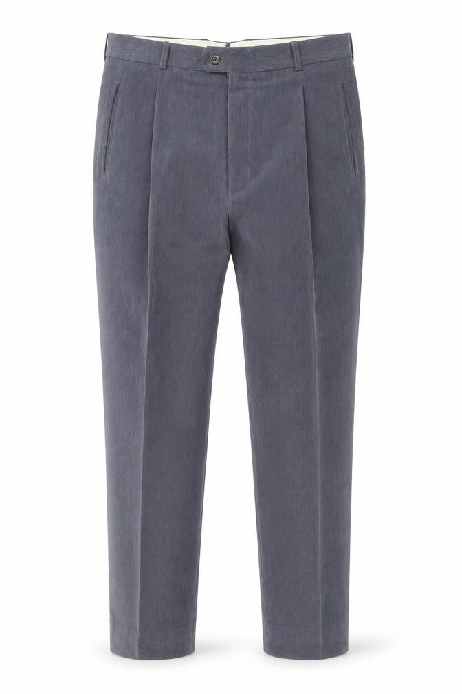 Amici Men's Blue 36R Dress Trousers Polyester Blend Classic Fit