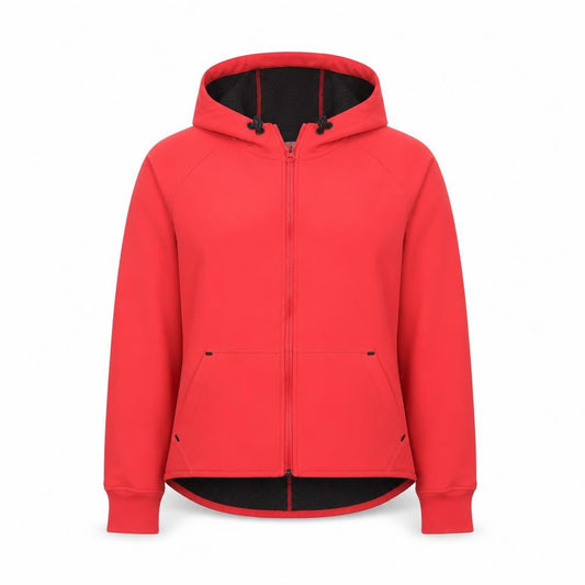 Nike Girls Red Full Zip Softshell Hoodie - M Sportswear Activewear