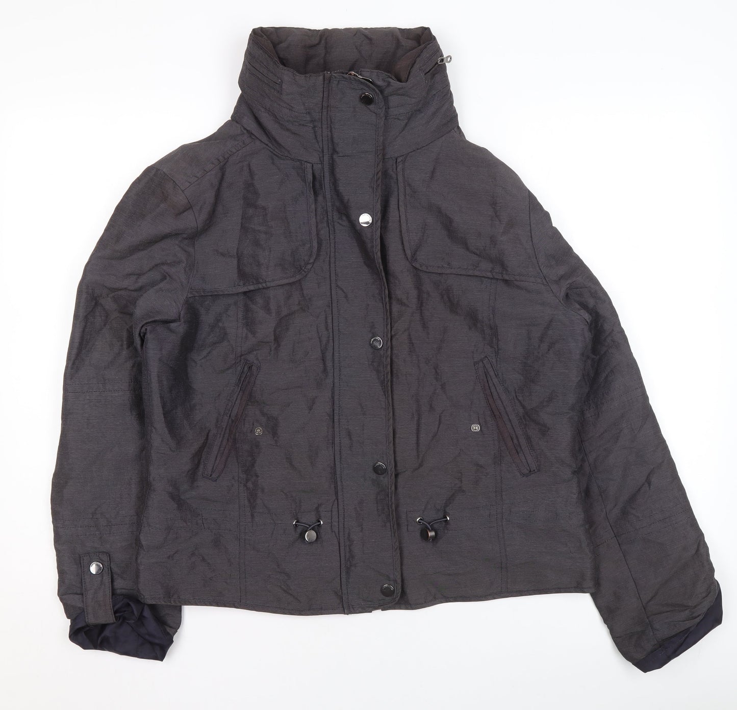 Marks and Spencer Girls Black Hooded Puffer Jacket Size 12 Winter Coat