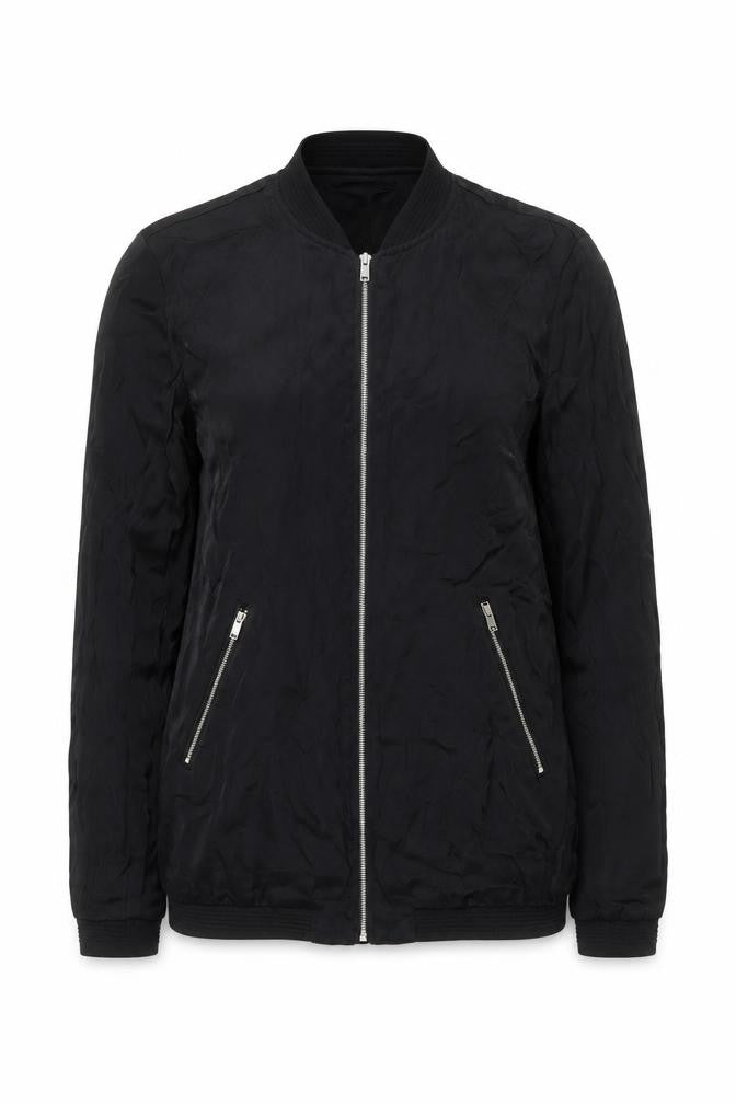 TRF Outerwear Womens Black Size 12 Bomber Jacket