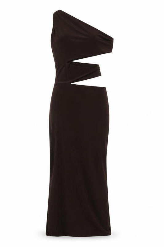 EGO Women’s Brown Long Sleeve Bodycon Maxi Dress Size 4