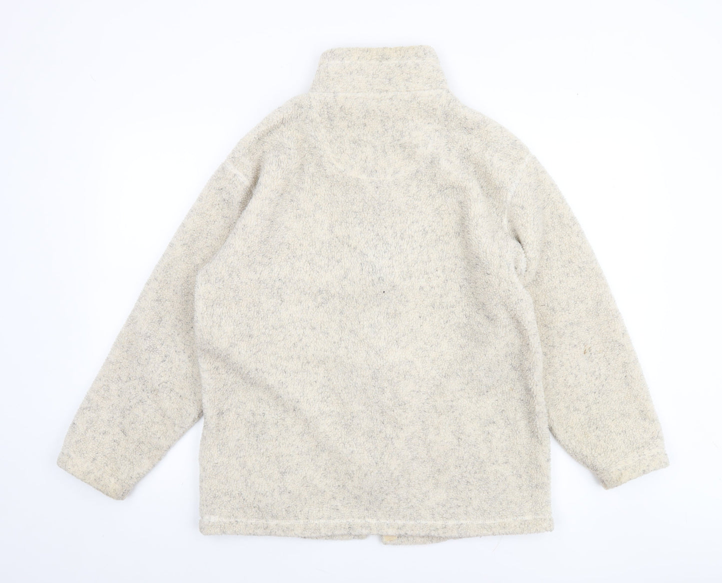 St. Bernard Women’s Beige Fleece Zip Jacket Size 10-12