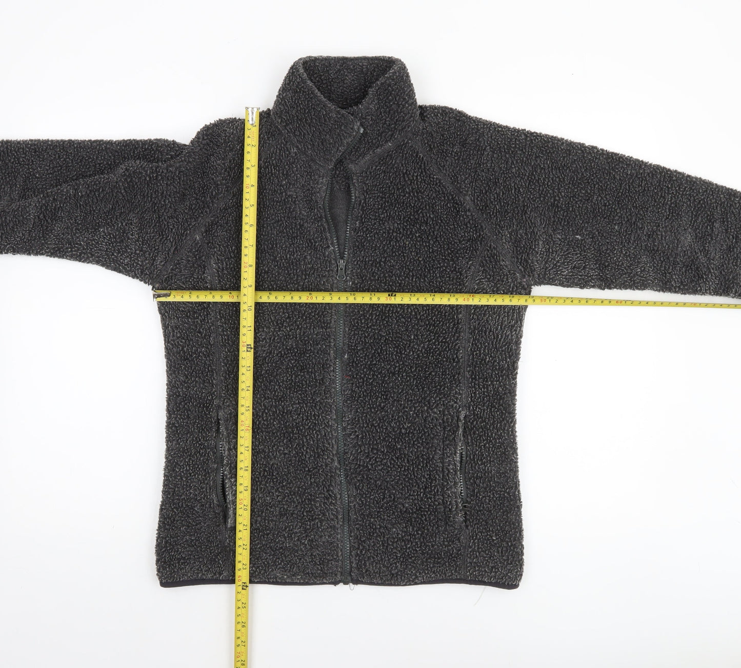 Mountainpass Women’s Grey Fleece Jacket Size 8 Full Zip Outdoor Wear
