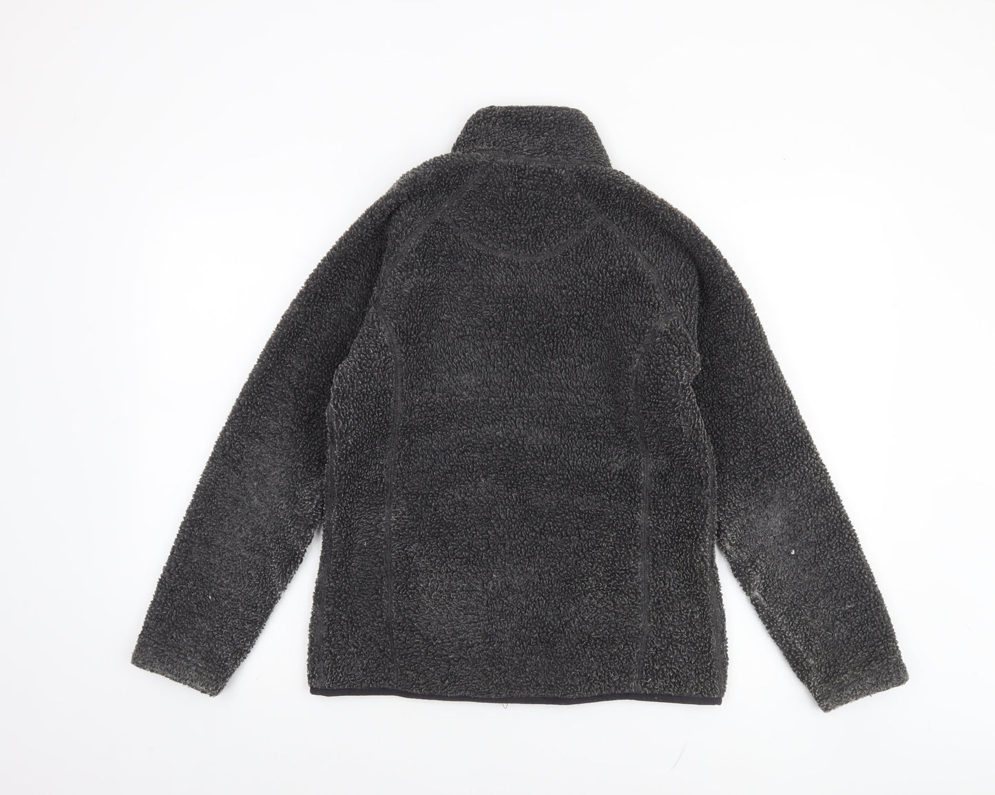 Mountainpass Women’s Grey Fleece Jacket Size 8 Full Zip Outdoor Wear
