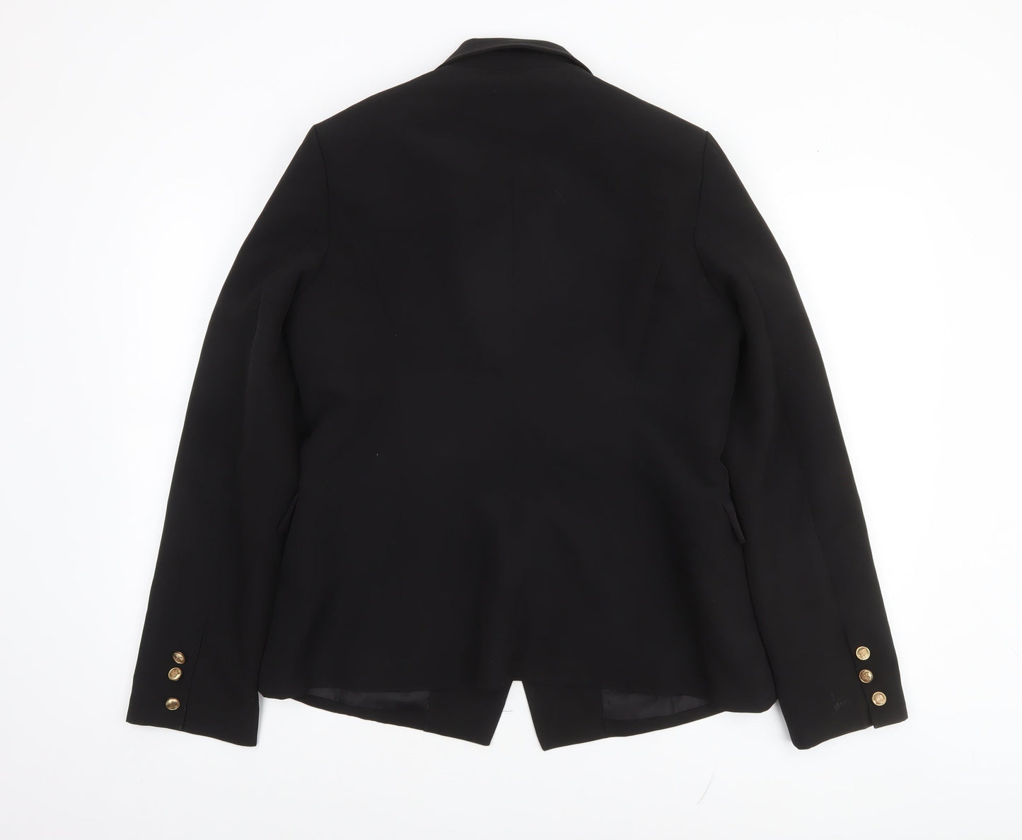 Attentif Paris Women's Black Double-Breasted Blazer Size 18