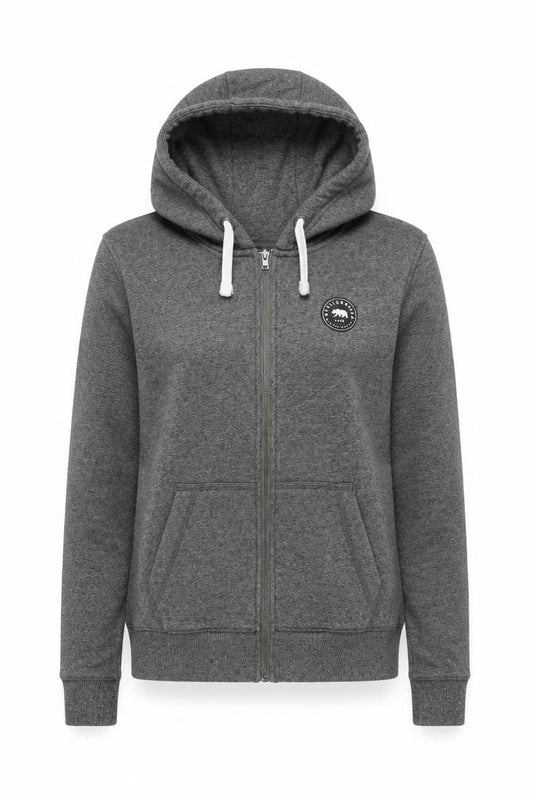 SoulCal Women Grey Full Zip Hoodie UK 8 Cotton Blend