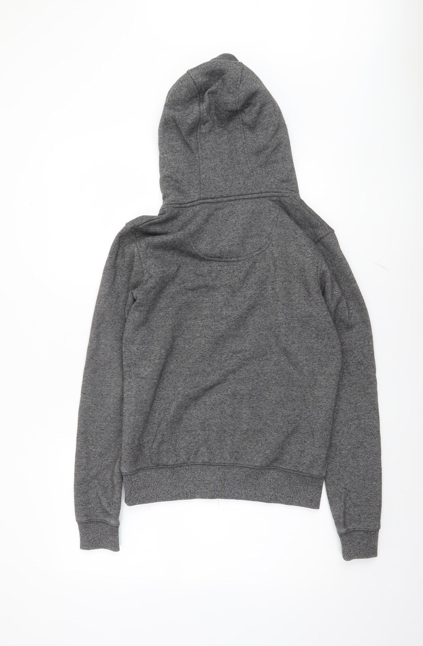SoulCal & Co Women Grey Full Zip Hoodie UK 8 Cotton Blend