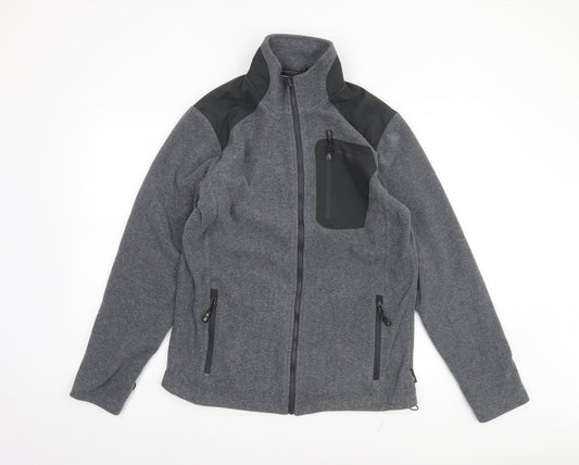 Moorhead Men's Grey Softshell Fleece Jacket Size S Outdoor Hiking