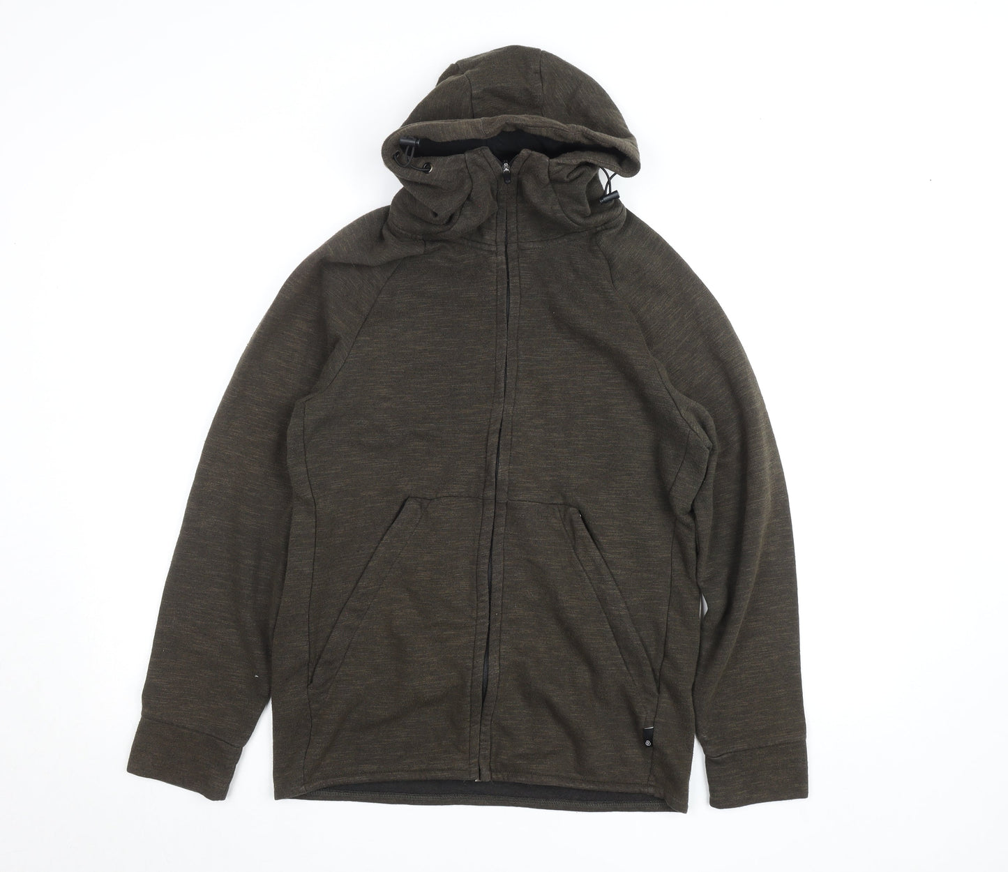 Blue Tech Men's Brown Full Zip Hoodie Size S