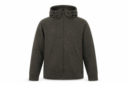 Blue Tech Men's Brown Full Zip Hoodie Size S