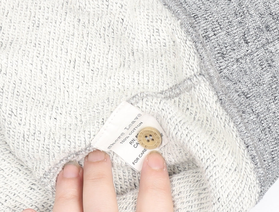 Shore Leave Men's Grey Knit Cotton Crew Neck Sweatshirt M