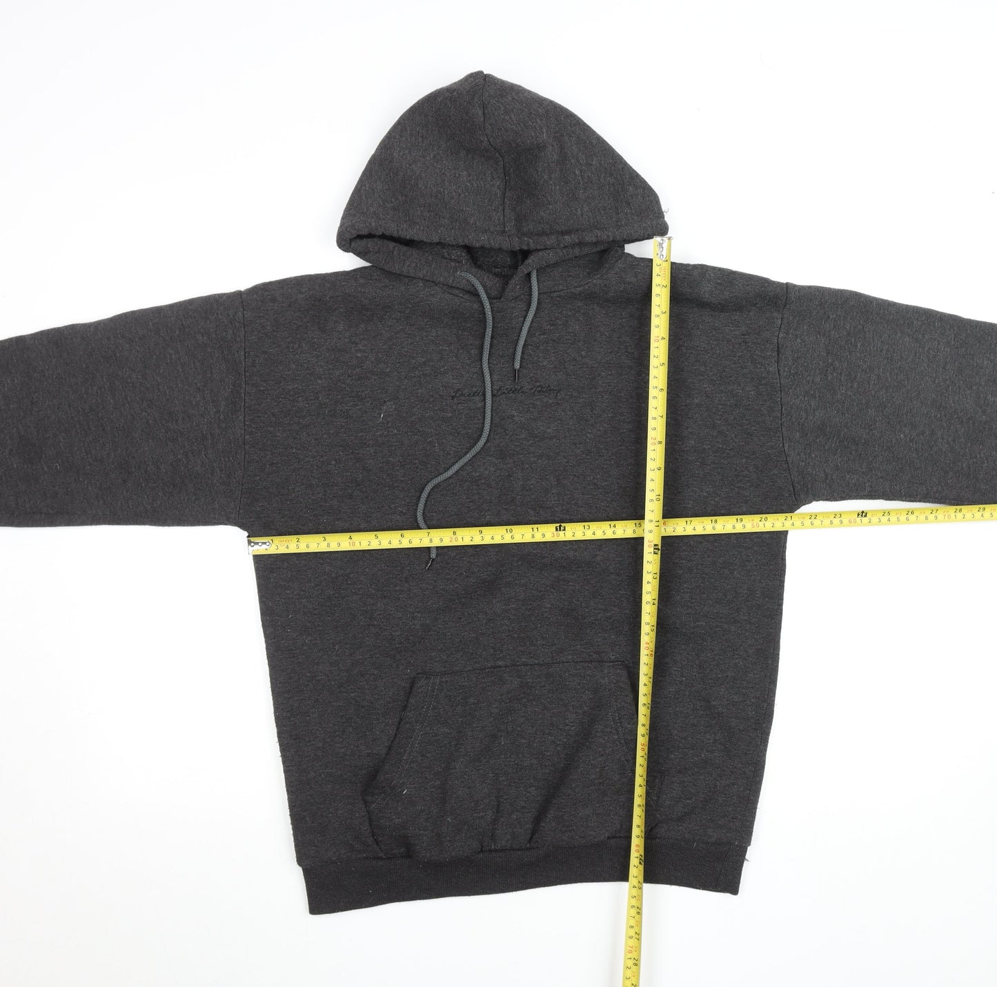 PrettyLittleThing Men's Grey Pullover Hoodie Size S Regular Fit