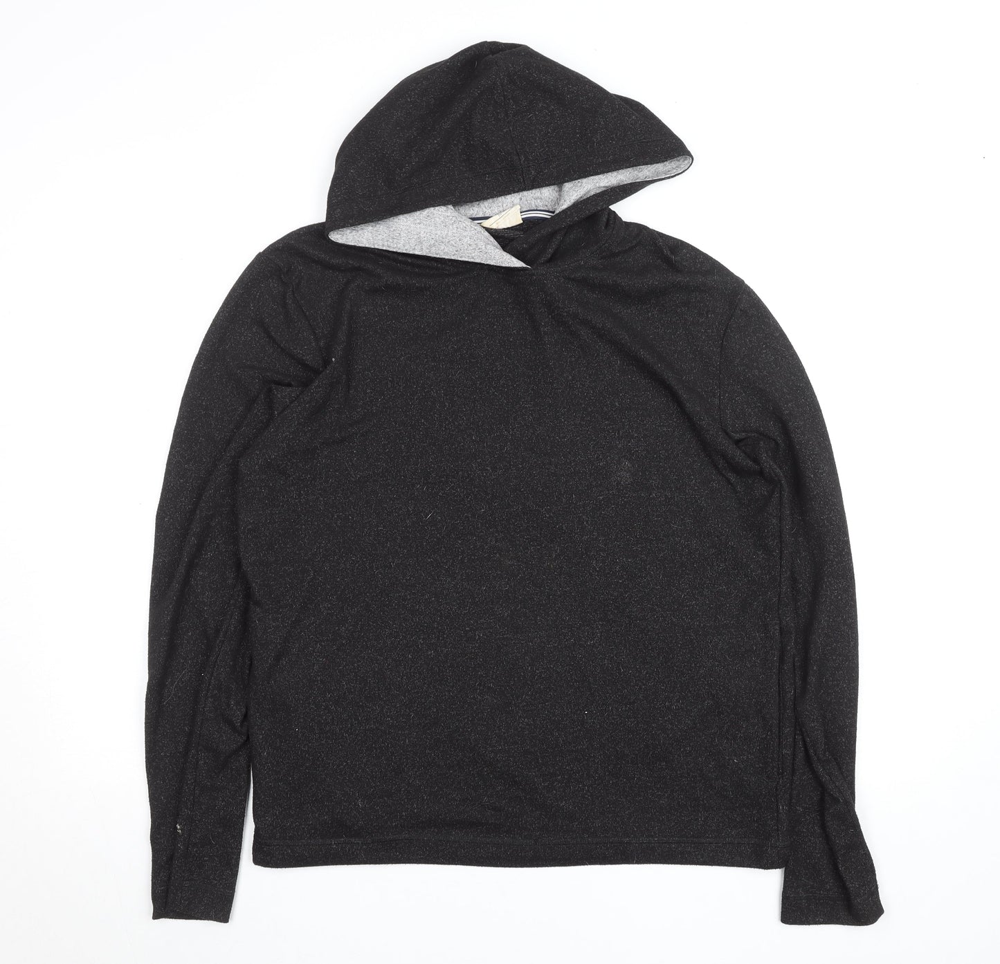 Marks and Spencer Men's Charcoal Grey Pullover Hoodie Size M