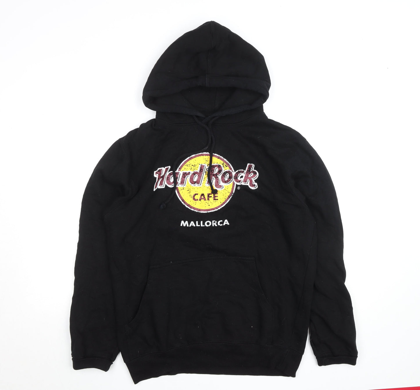 Hard Rock Mens Black L Pullover Hoodie Mallorca Logo Sweatshirt