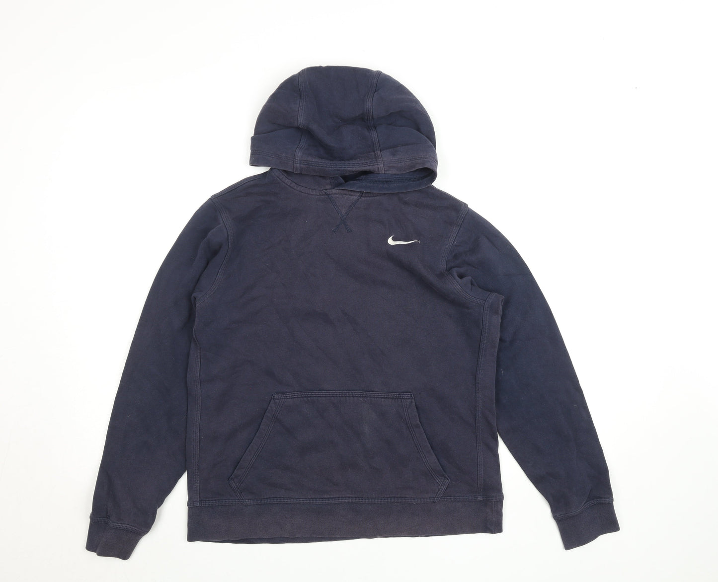 Nike Teens Blue Pullover Hoodie XL Logo Fleece Sweatshirt