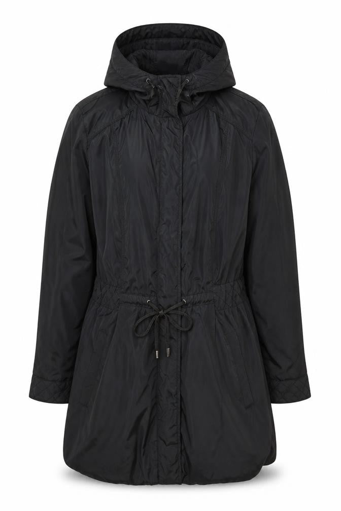 Rocha John Rocha Men's Black Hooded Parka Coat Size 38 Regular Fit