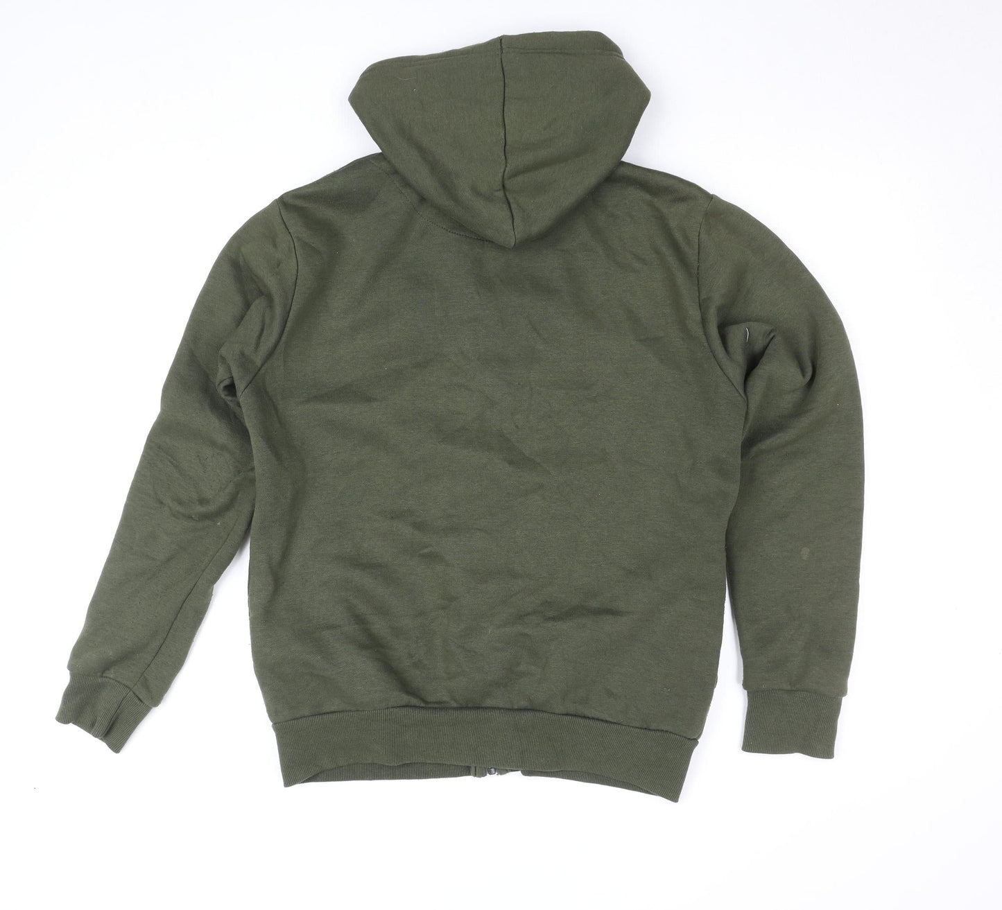McKenzie Men's Green Full Zip Hoodie M Regular Fit Cotton Blend
