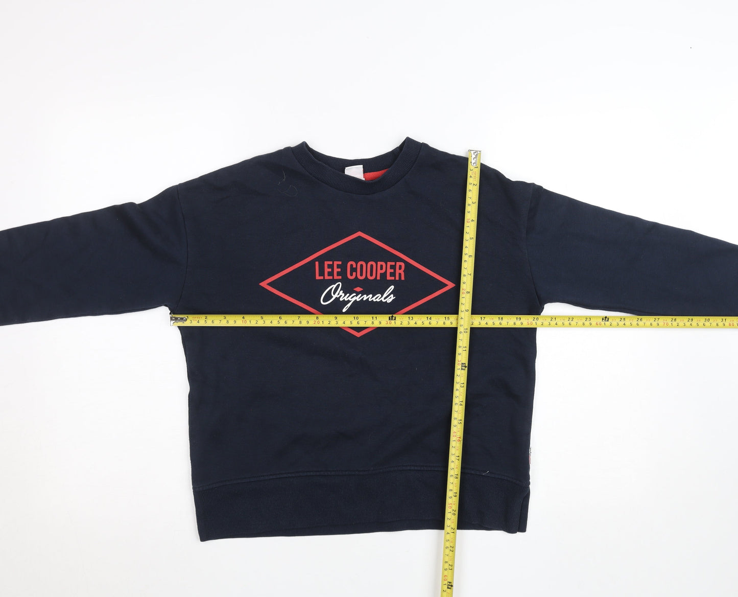 Lee Cooper Originals Women's Navy Blue Pullover Sweatshirt UK 10