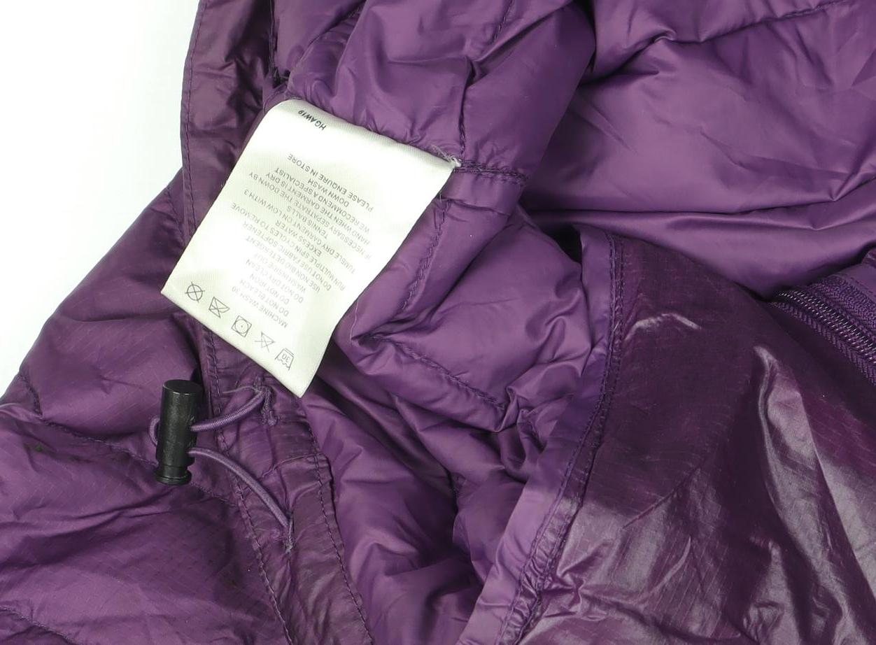Hi Gear Womens Purple Puffer Jacket Size 10 Hooded Lightweight Zip Coat
