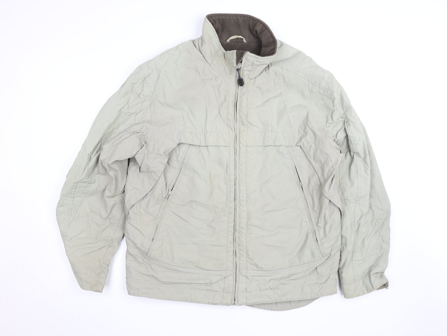 Next Men’s Grey L Basic Jacket Full Zip Lightweight Outerwear