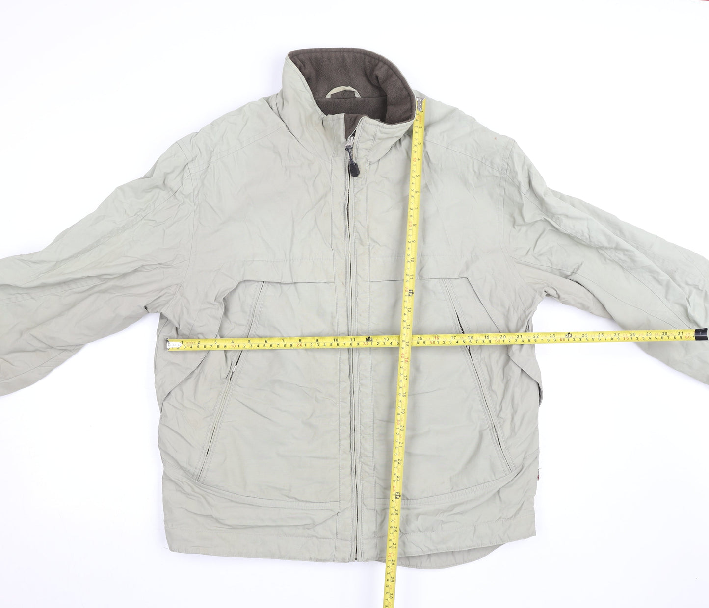 Next Men’s Grey L Basic Jacket Full Zip Lightweight Outerwear