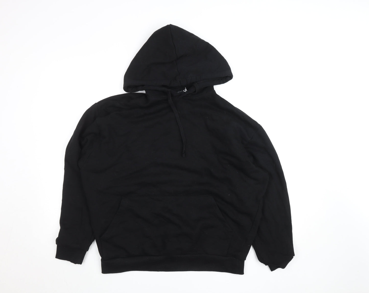 ASOS Design Men's Black Pullover Hoodie Size S Graphic Print Fleece