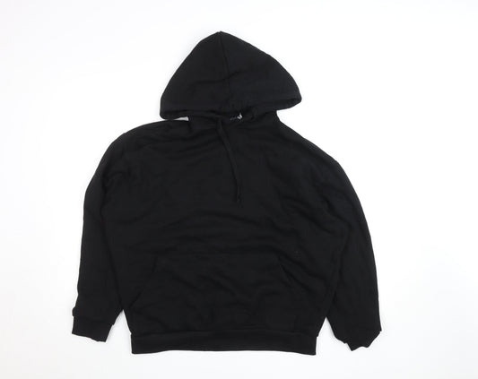 ASOS Design Men's Black Pullover Hoodie Size S Graphic Print Fleece