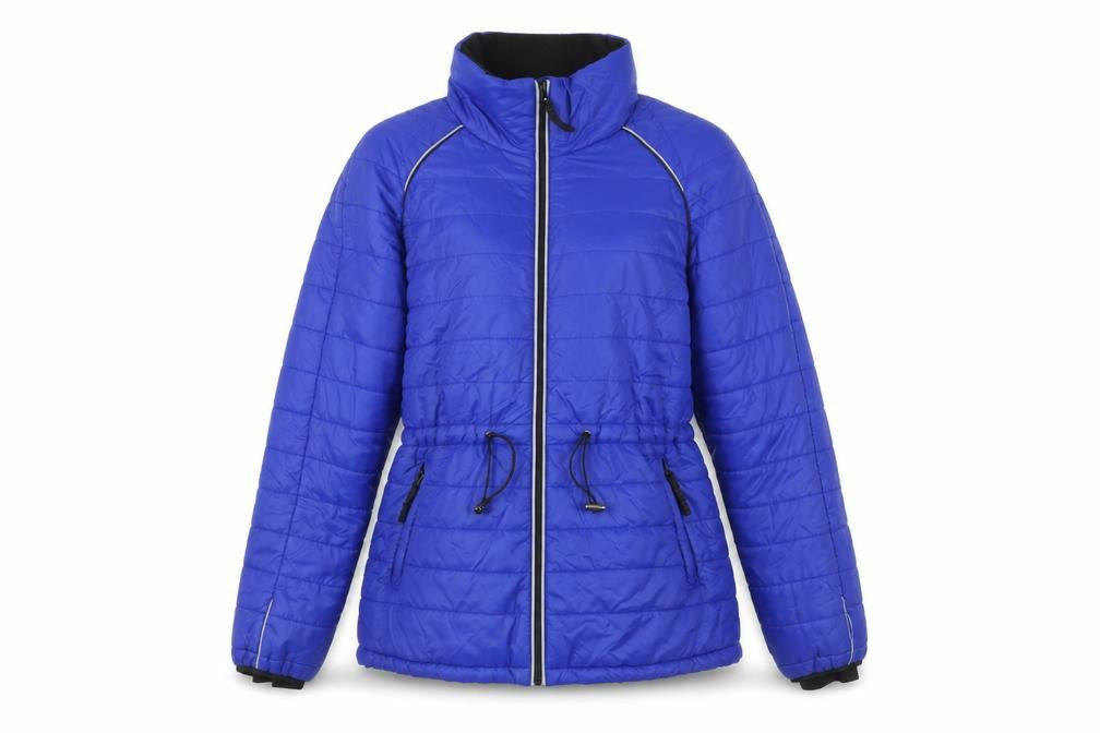 Marks & Spencer Women's Blue Puffer Jacket Size 10 Lightweight Zip Up