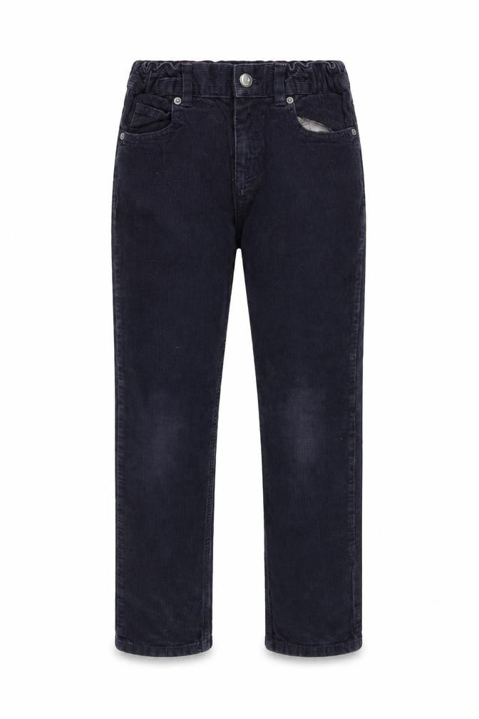 Petit Bateau Boys Black Corduroy Chino Trousers 10 Years