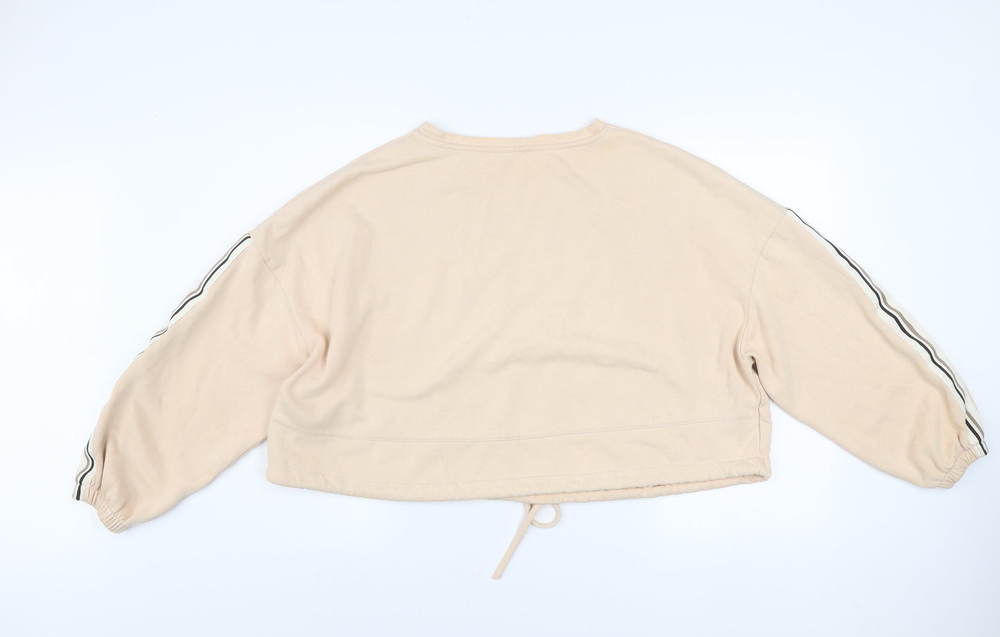 Marks and Spencer Women’s Beige Cotton Blend Pullover Sweatshirt UK 12