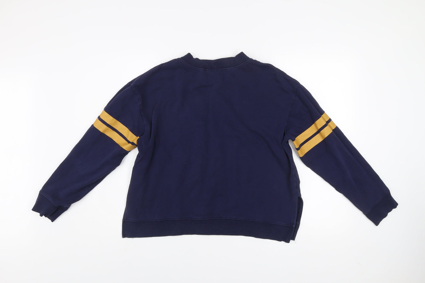 H&M Divided Women's Navy Blue Cotton Pullover Sweatshirt Size L