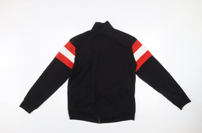 Criminal Damage Men's Black Red White Track Jacket Size S Full Zip