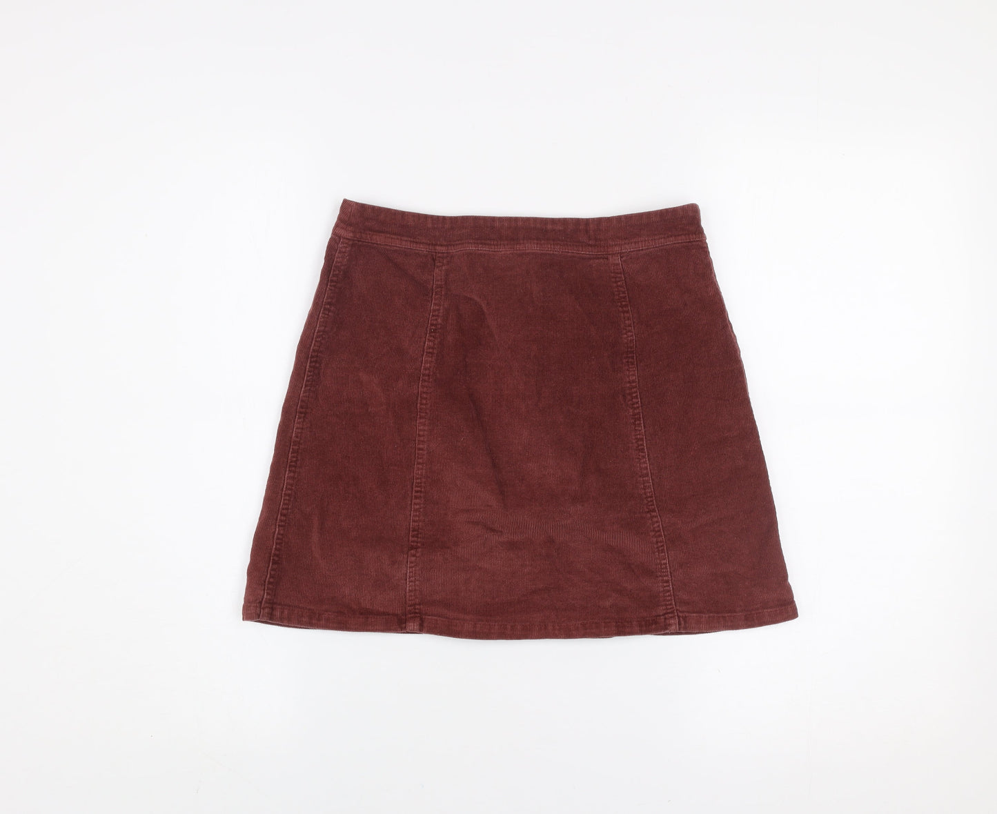 Seven Sisters Womens Brown Corduroy A-Line Mini Skirt XXS
