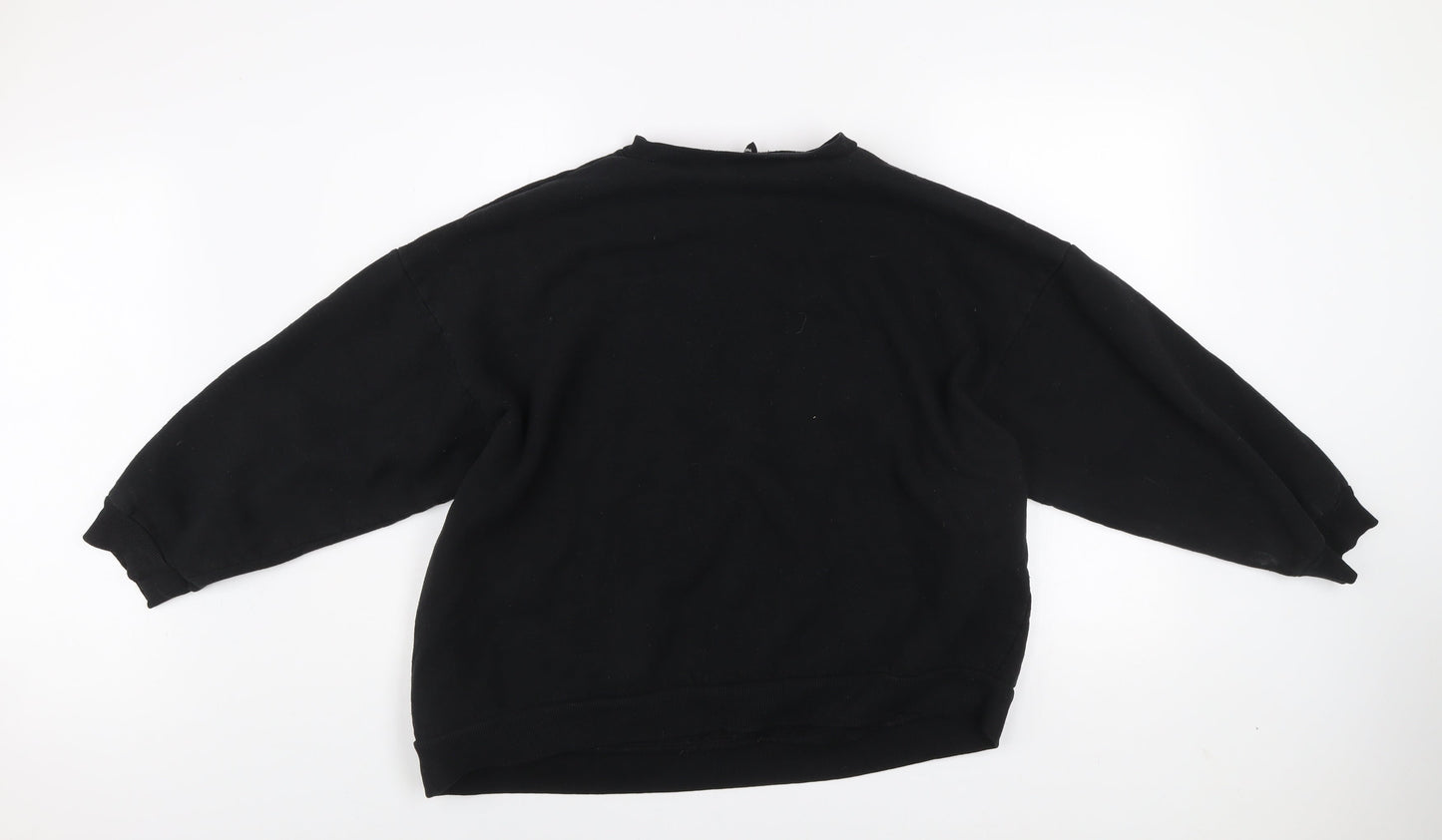 PrettyLittleThing Women Black L Pullover Sweatshirt Copenhagen Print