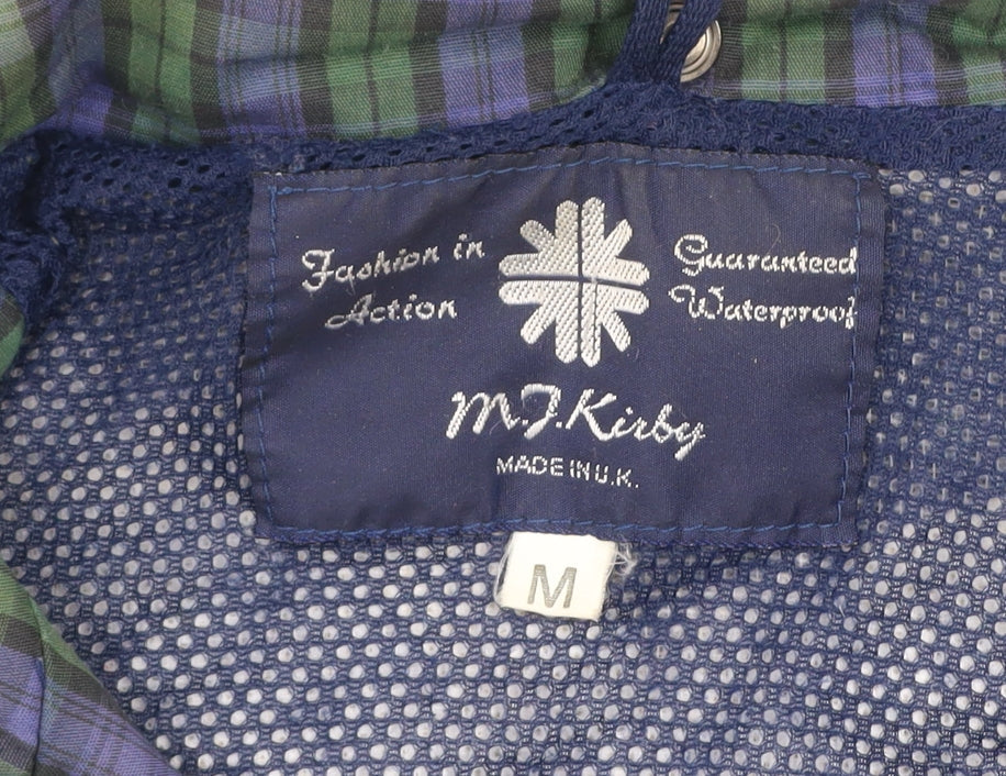 M.J. Kirby Men’s Blue Waterproof Parka Jacket M Regular Vintage