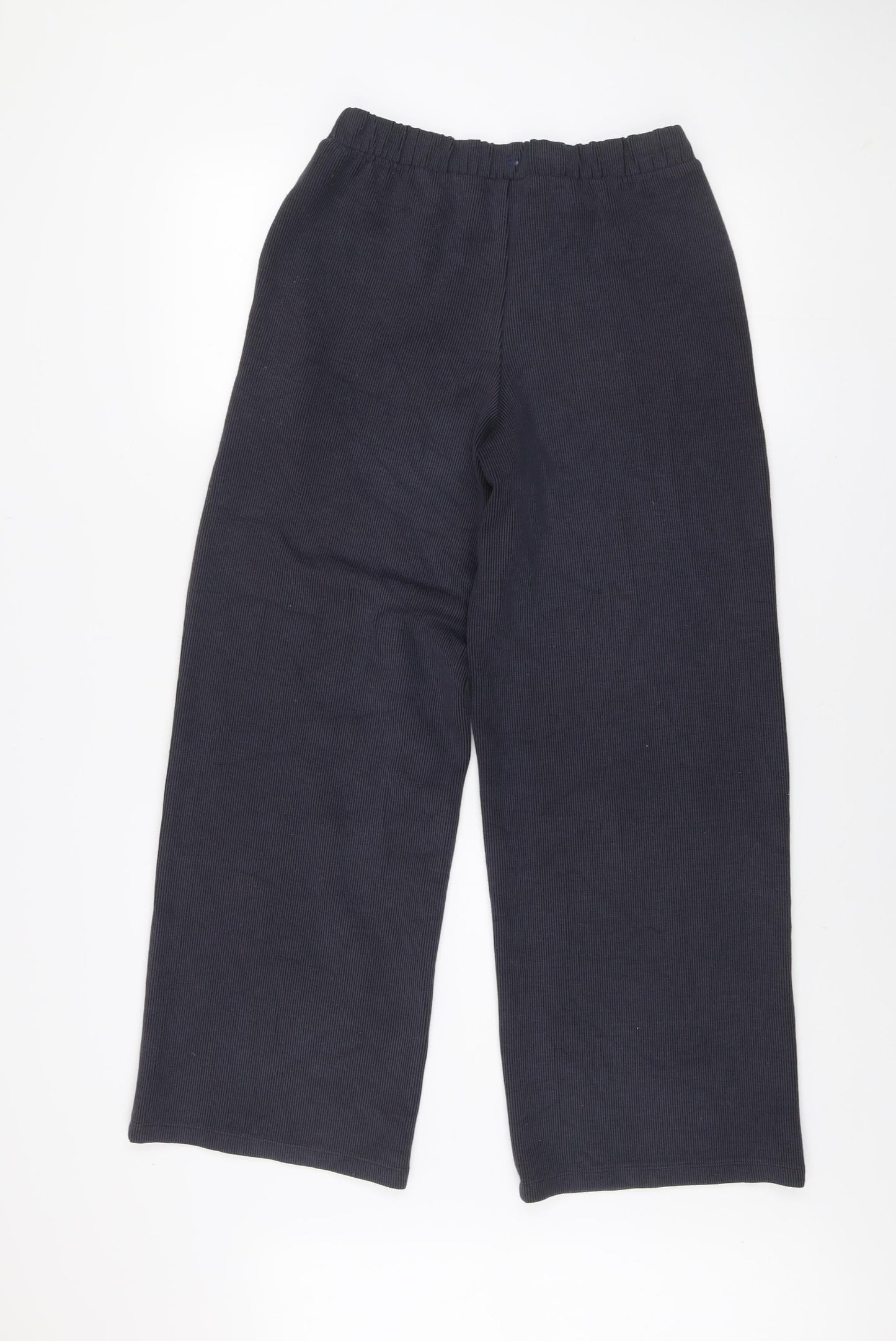 F&F Women Black Jogger Style Stretch Knit Trousers Size S