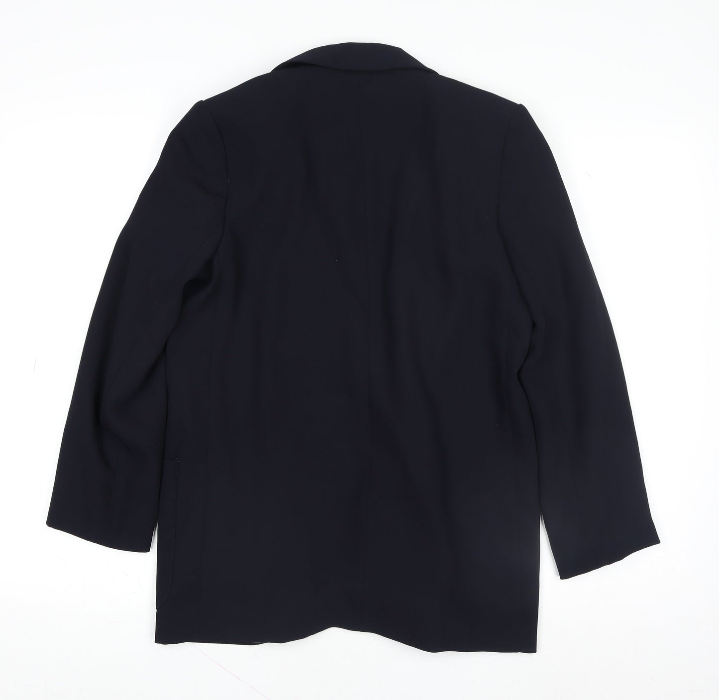 Marks and Spencer Women Blue Double-Breasted Blazer Size 6