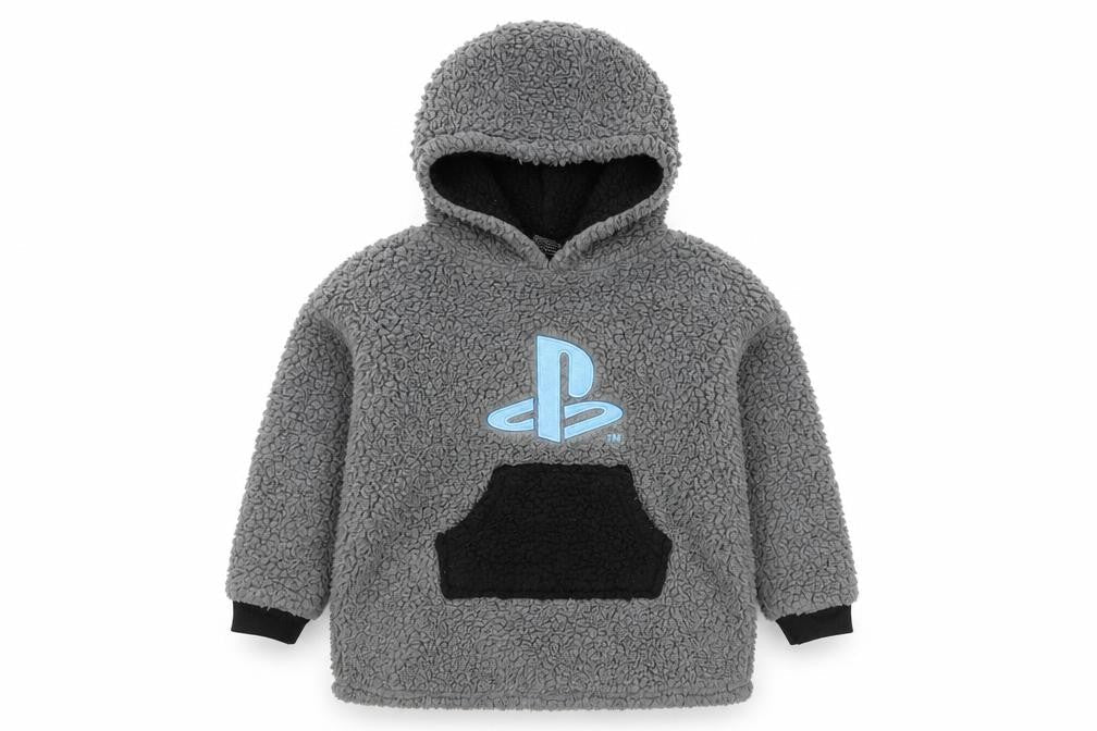 Primark Boys Grey PlayStation Hoodie XS Fleece Pullover