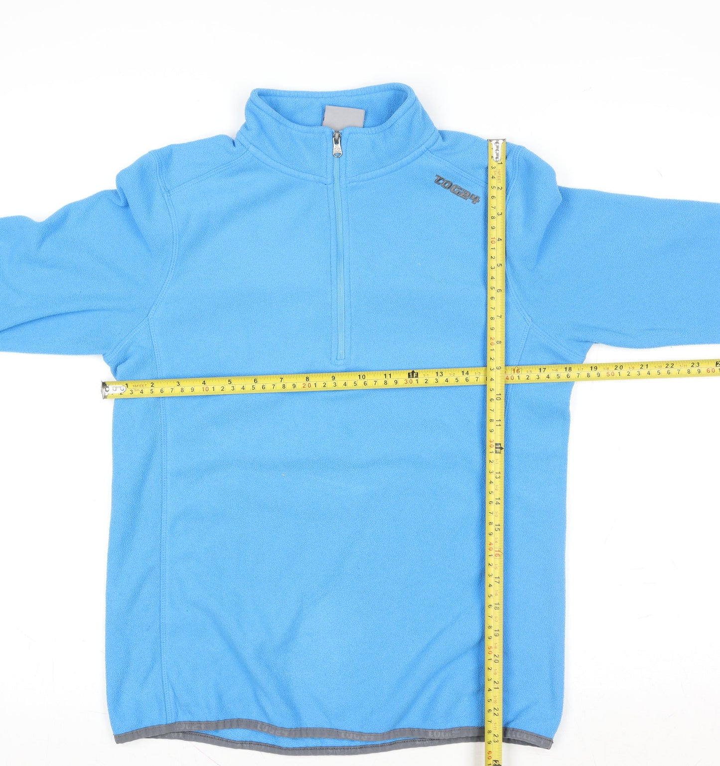 TOG24 Women’s Blue 1/2 Zip Pullover Fleece Sweatshirt Size 10-12
