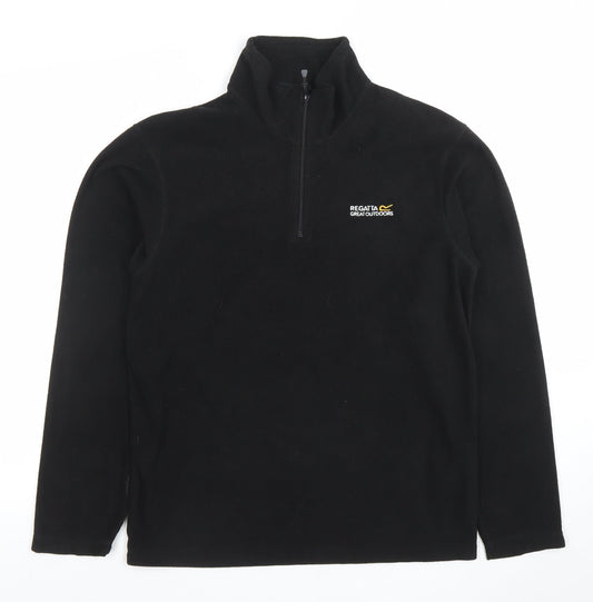 Regatta Men's Black Fleece 1/2 Zip Pullover Sweatshirt S
