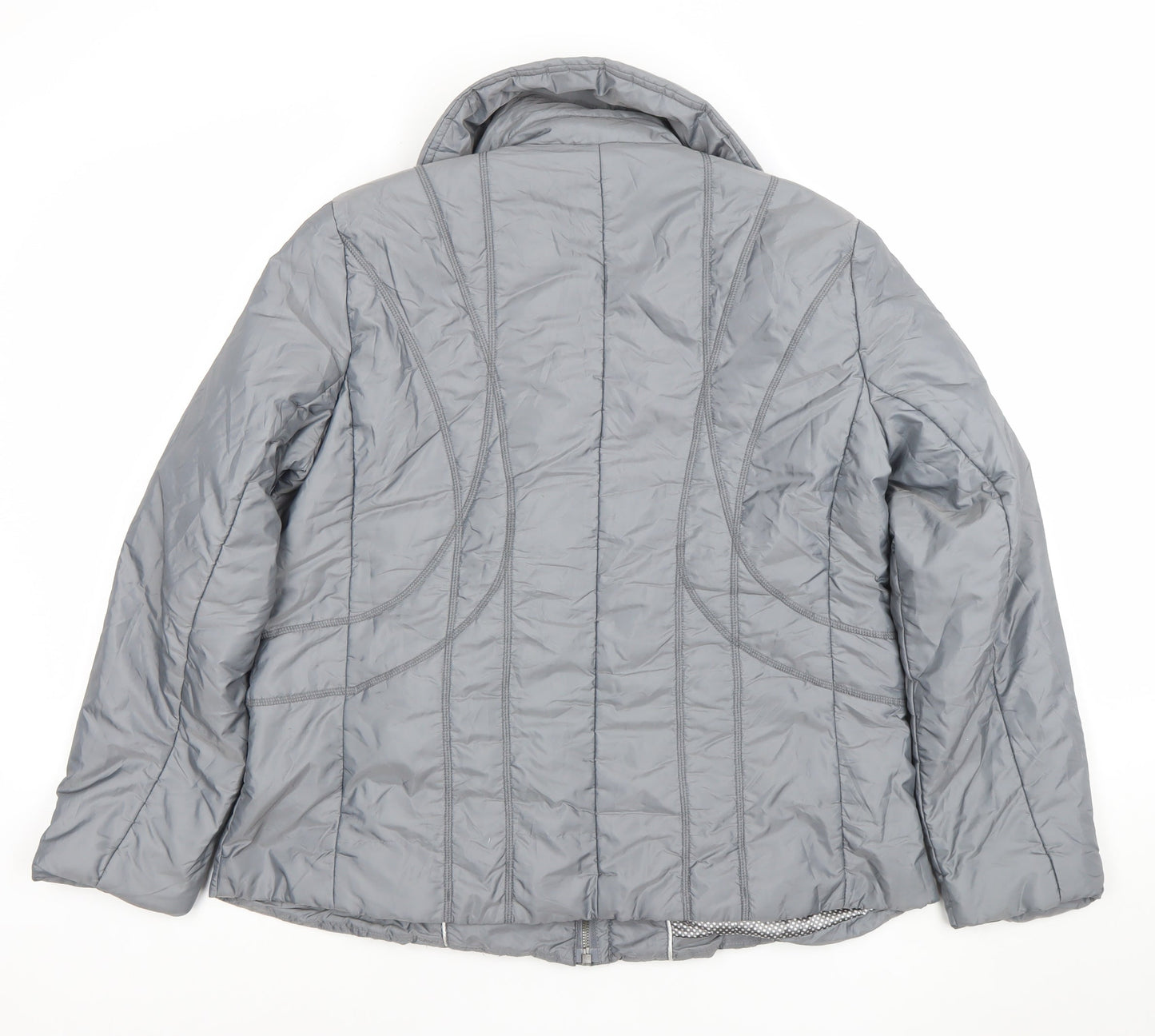 Marks and Spencer Per Una Women's Grey Size 10 Shower Resistant Puffer Jacket