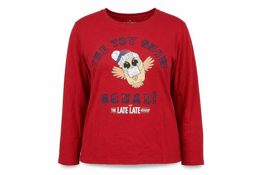 RTÉ Late Late Toy Show Red Graphic Long Sleeve Womens XL T-Shirt