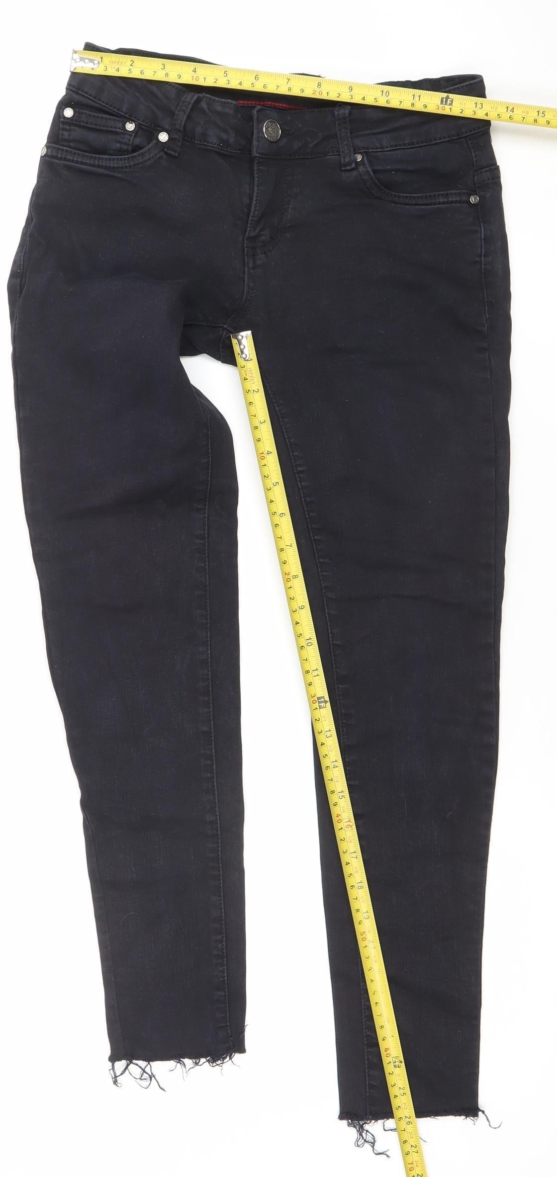 Sinsay Womens Black Mid Rise Skinny Stretch Jeans Size M
